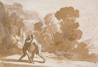 Jacob Wrestling with an Angel, c.1605-10 by Nicolaes Cornelisz Moeyaert